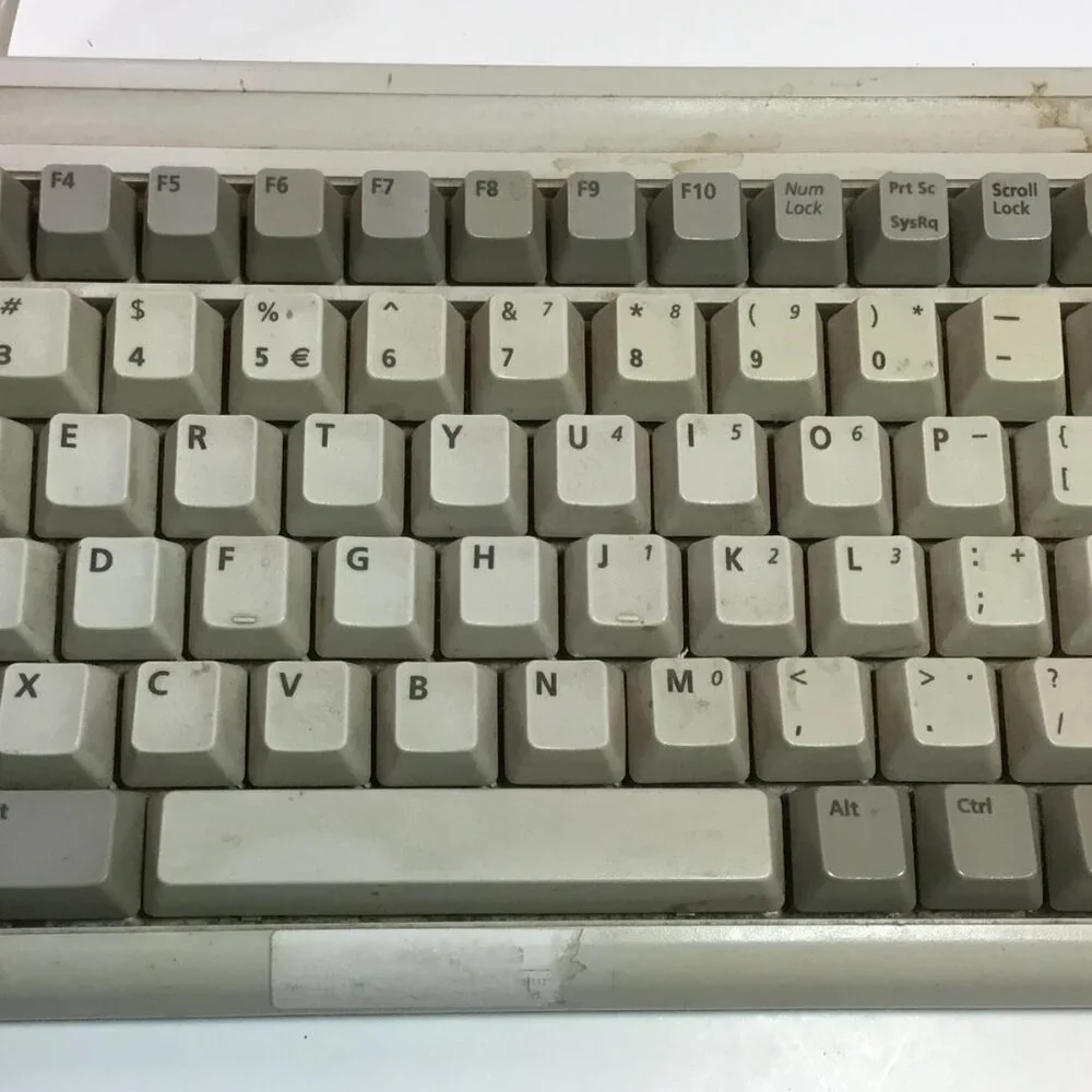 Vintage BTC Compact Keyboard E5X5R5BTC-5100C With Adapter